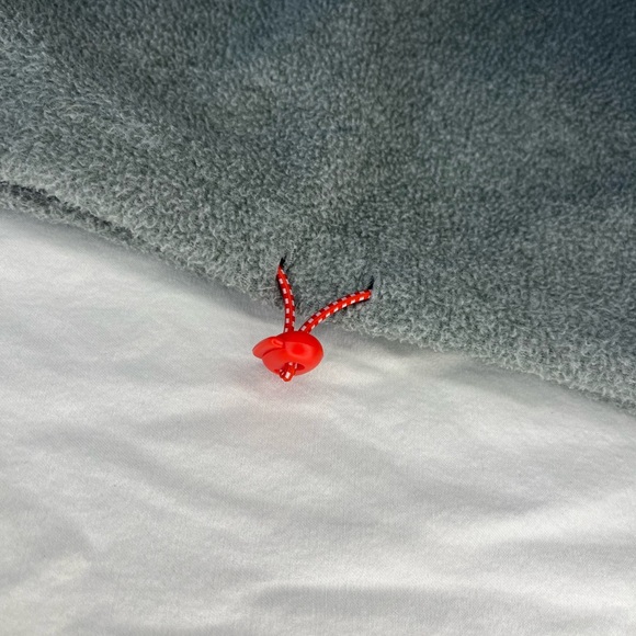 Levi’s trekker quarter zip Levis embroidery grey cropped synch waist size medium - Picture 7 of 10